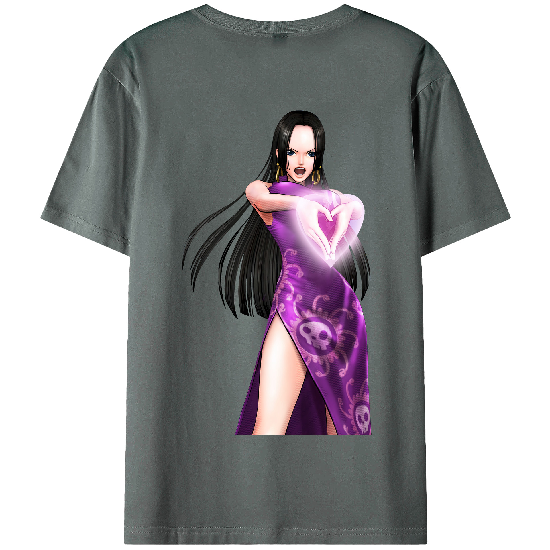 ワンピース ボア・ハンコック ONE PIECE Boa·Hancock 綿100％半袖Tシャツ（背面プリント）